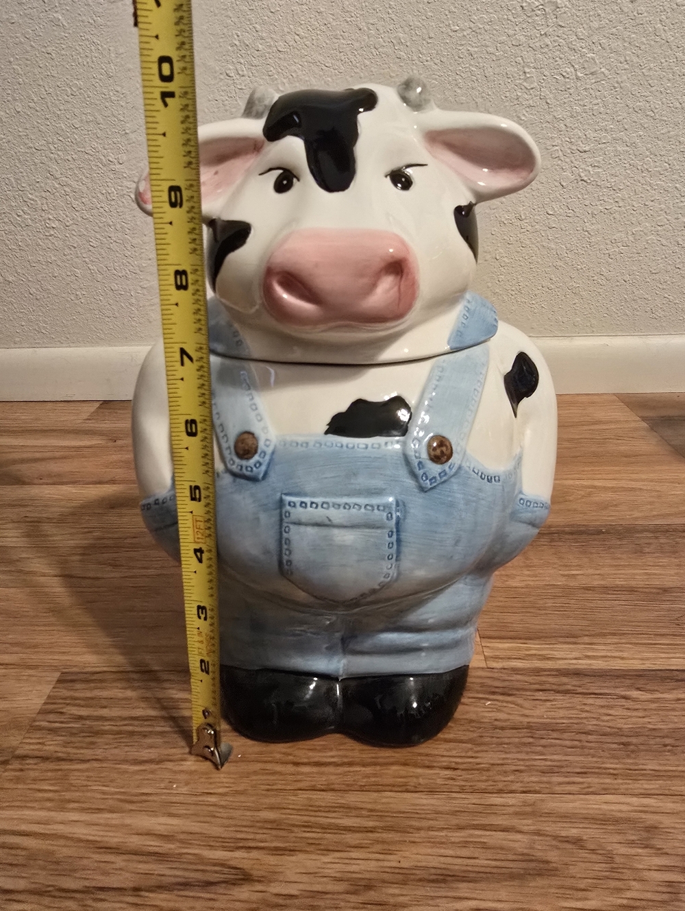 Vintage 1990s Savoy Housewares ceramic Cow Cookie Jar - Picture 10 of 11